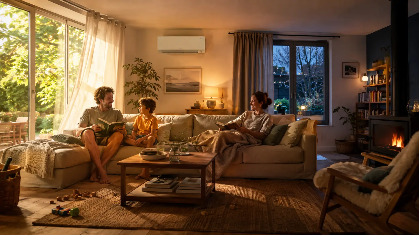 Climatisation réversible dans un logement