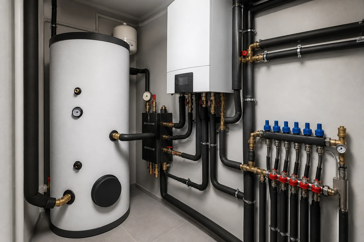 Installation hydraulique intérieure d’une pompe à chaleur air eau